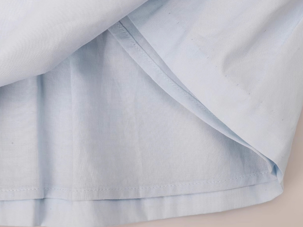 Blue Smocked Baby Girl Outfit – Hand-Embroidered 2-Piece Set