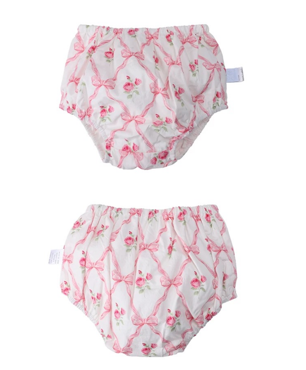 Vintage Rose Smocked Cotton Dress & Bloomer Set