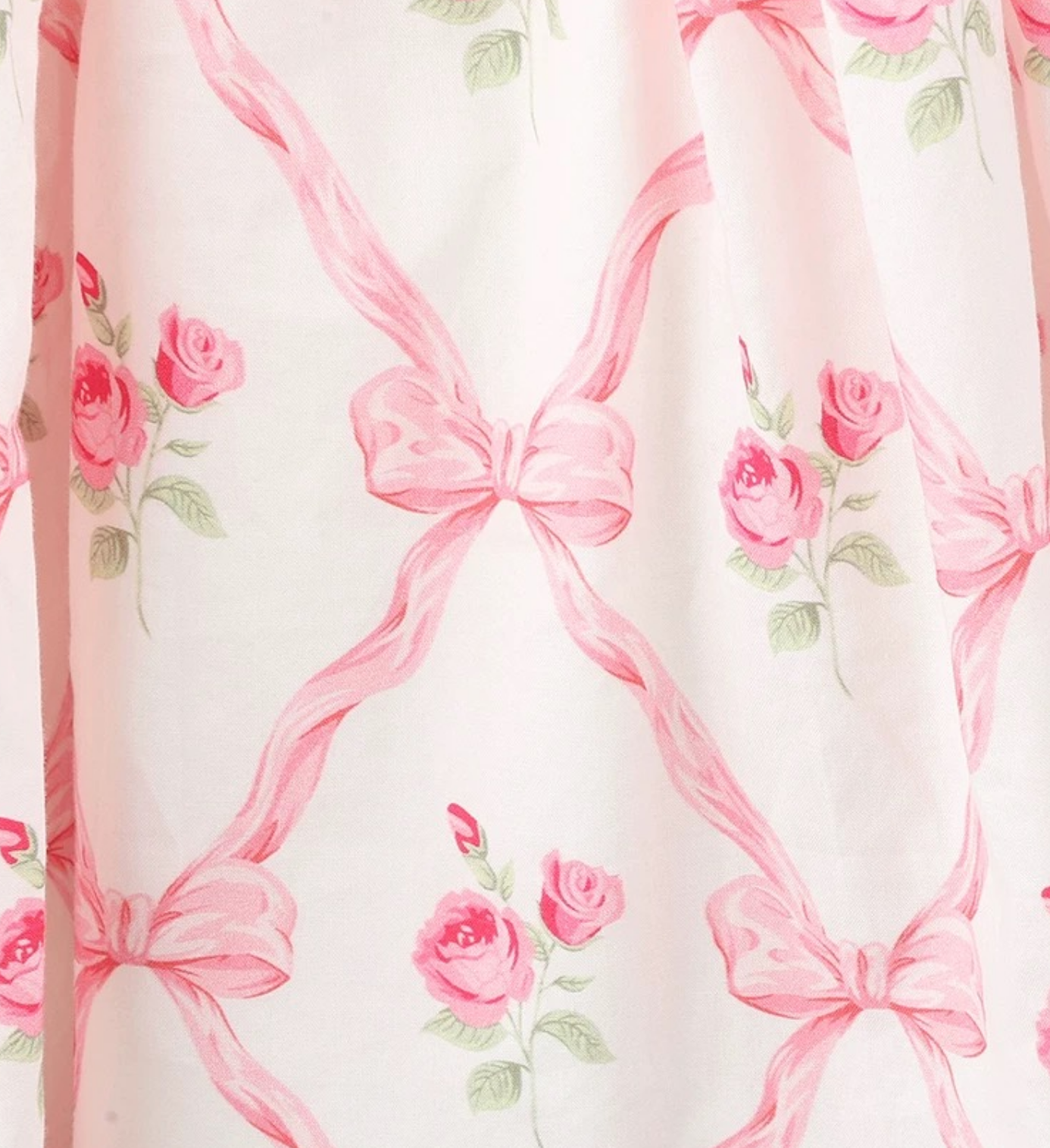 Vintage Rose Smocked Cotton Dress & Bloomer Set