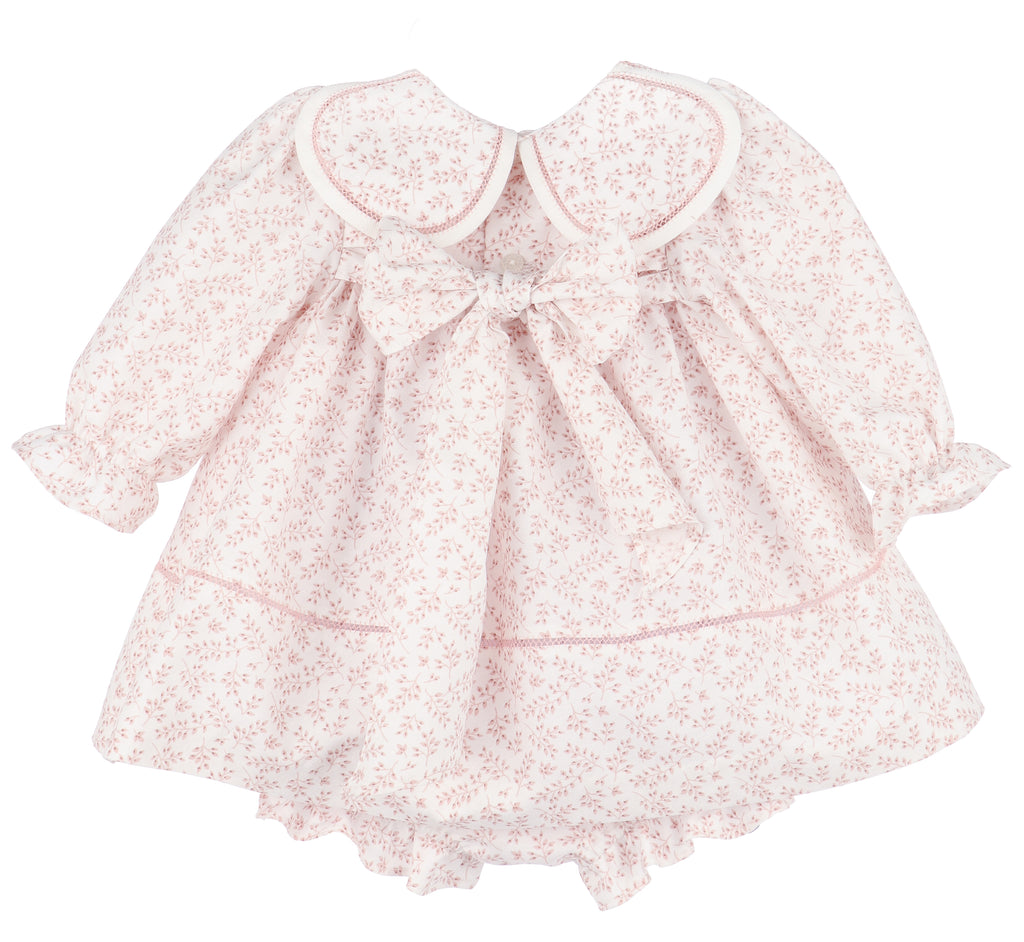 bow-back baby dress with bloomers