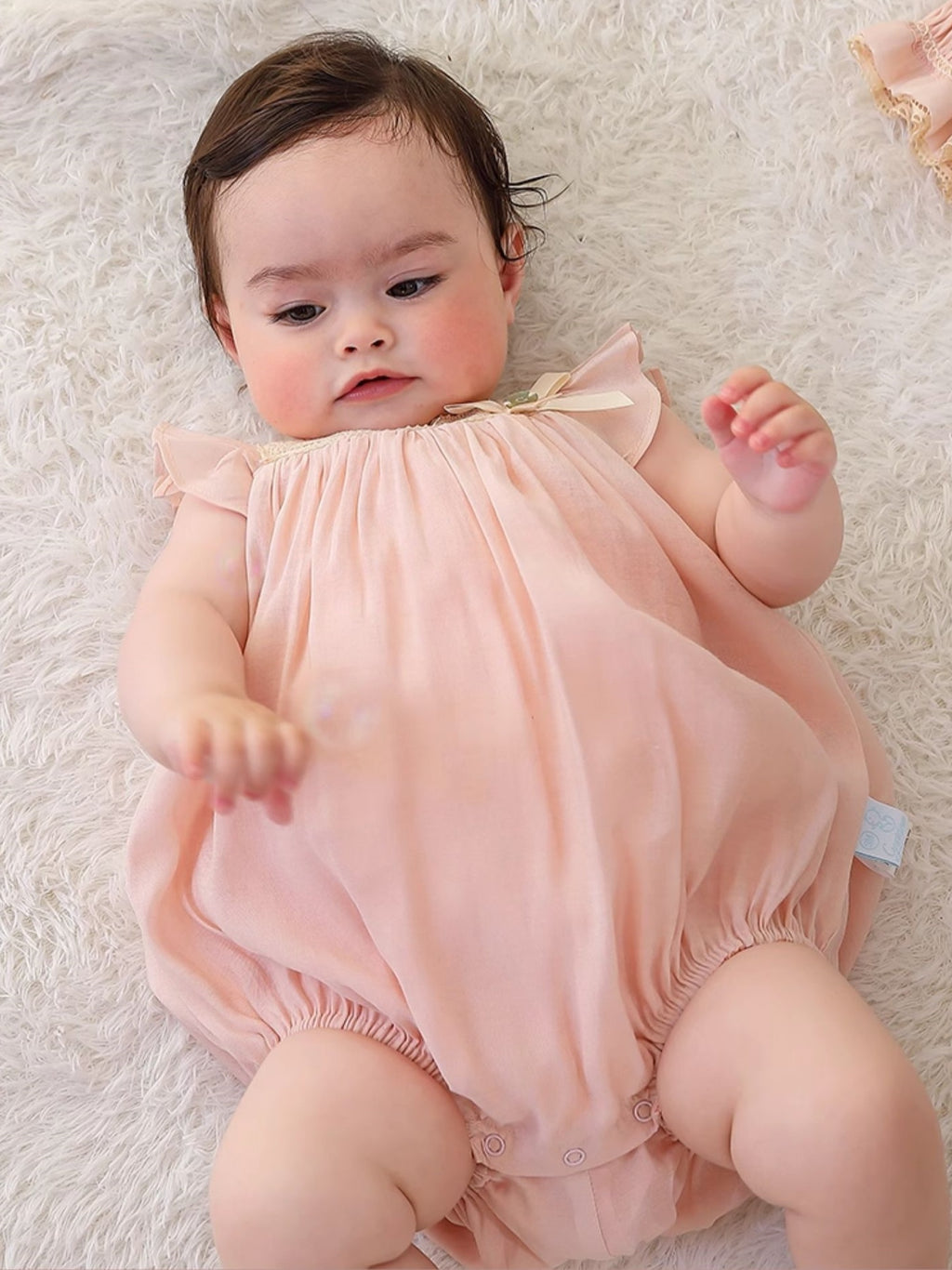Blush Pink Newborn Romper & Bonnet Set