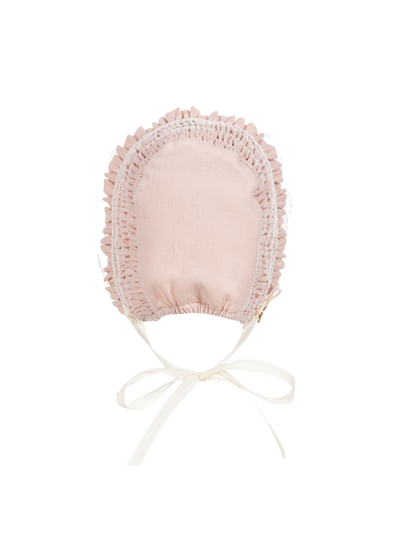 Blush Pink Newborn Romper & Bonnet Set
