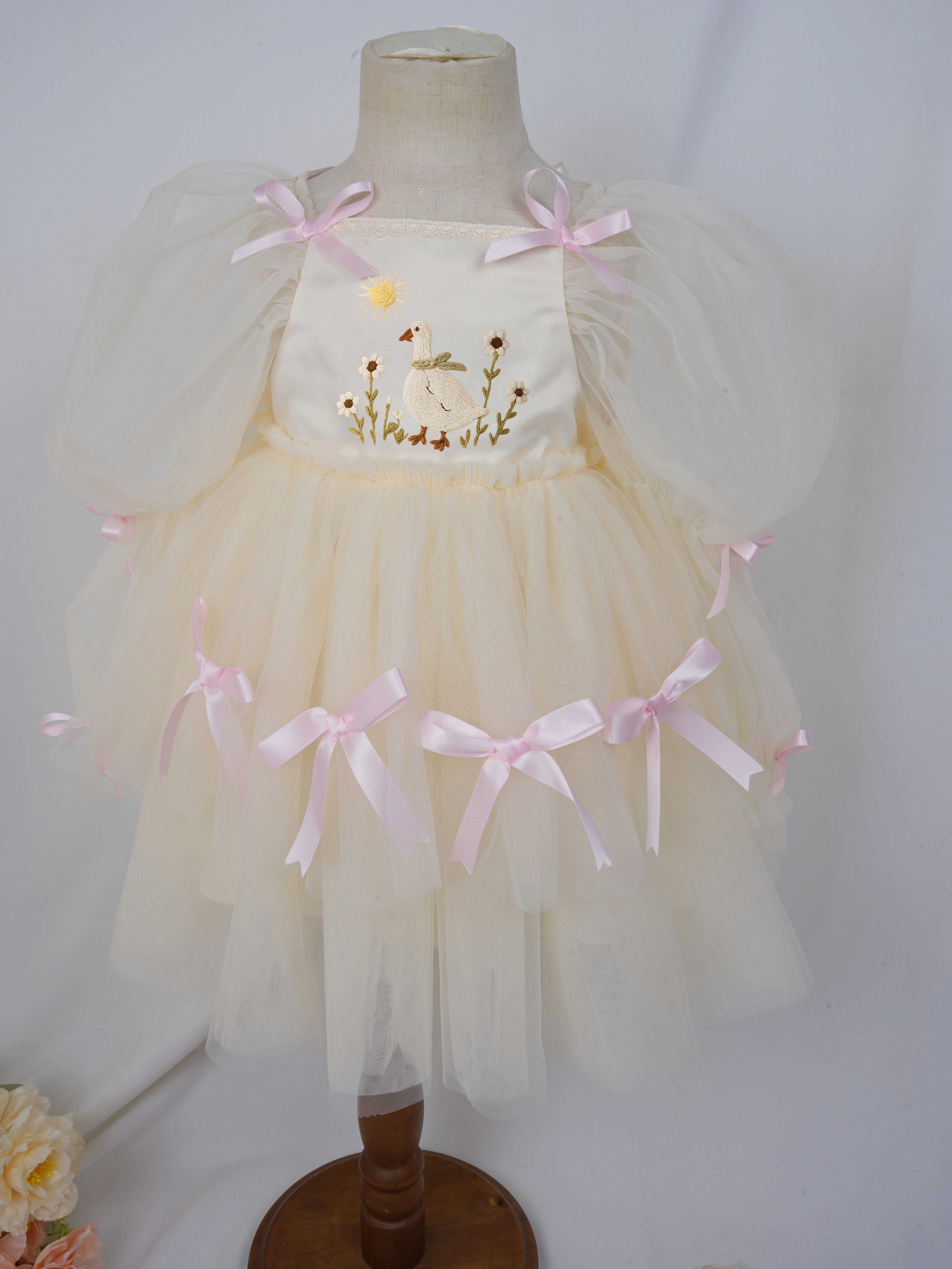 Cream Silly Goose Birthday Dress  Pro Order