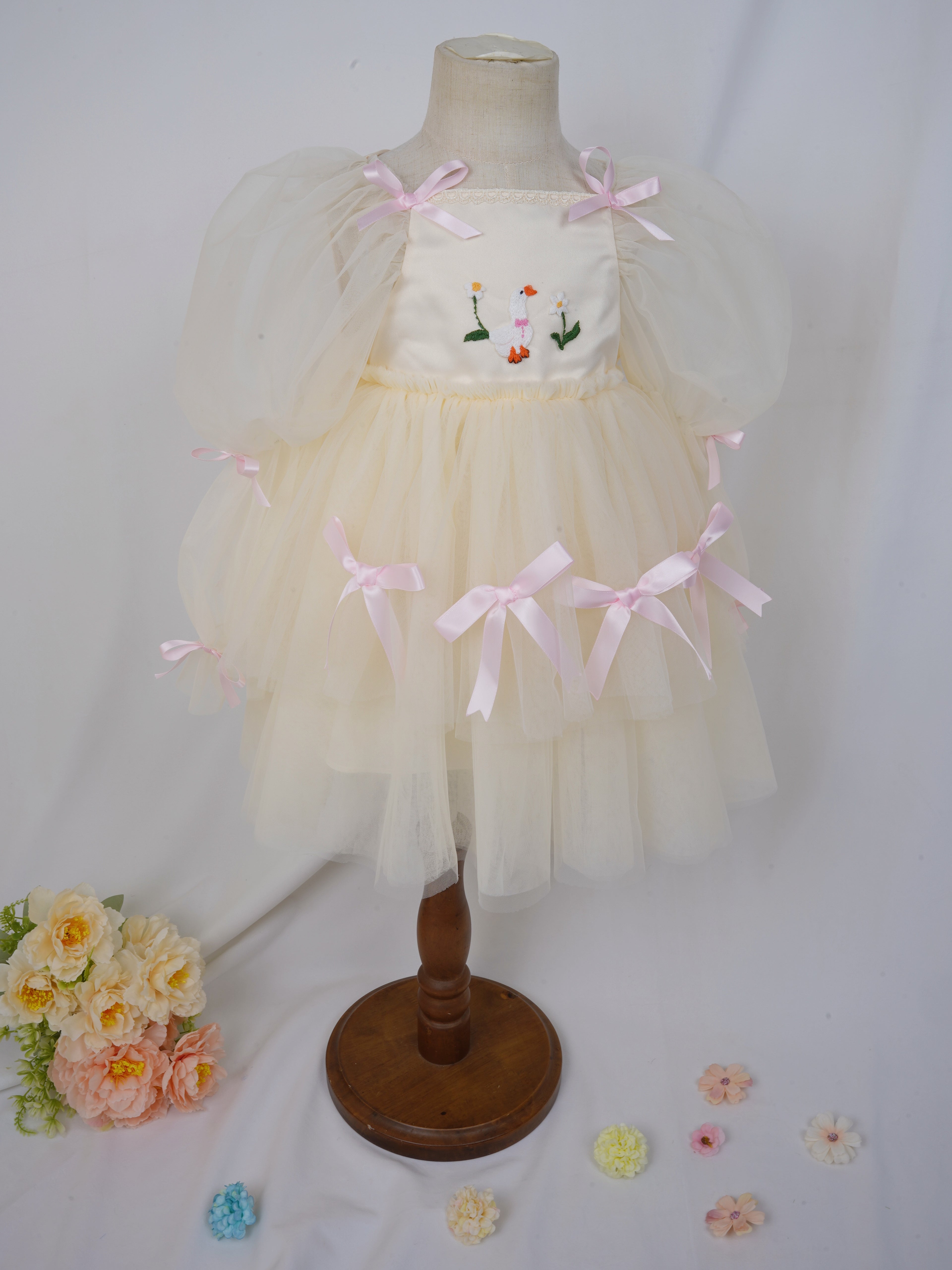 Cream Silly Goose Birthday Dress  Pro Order