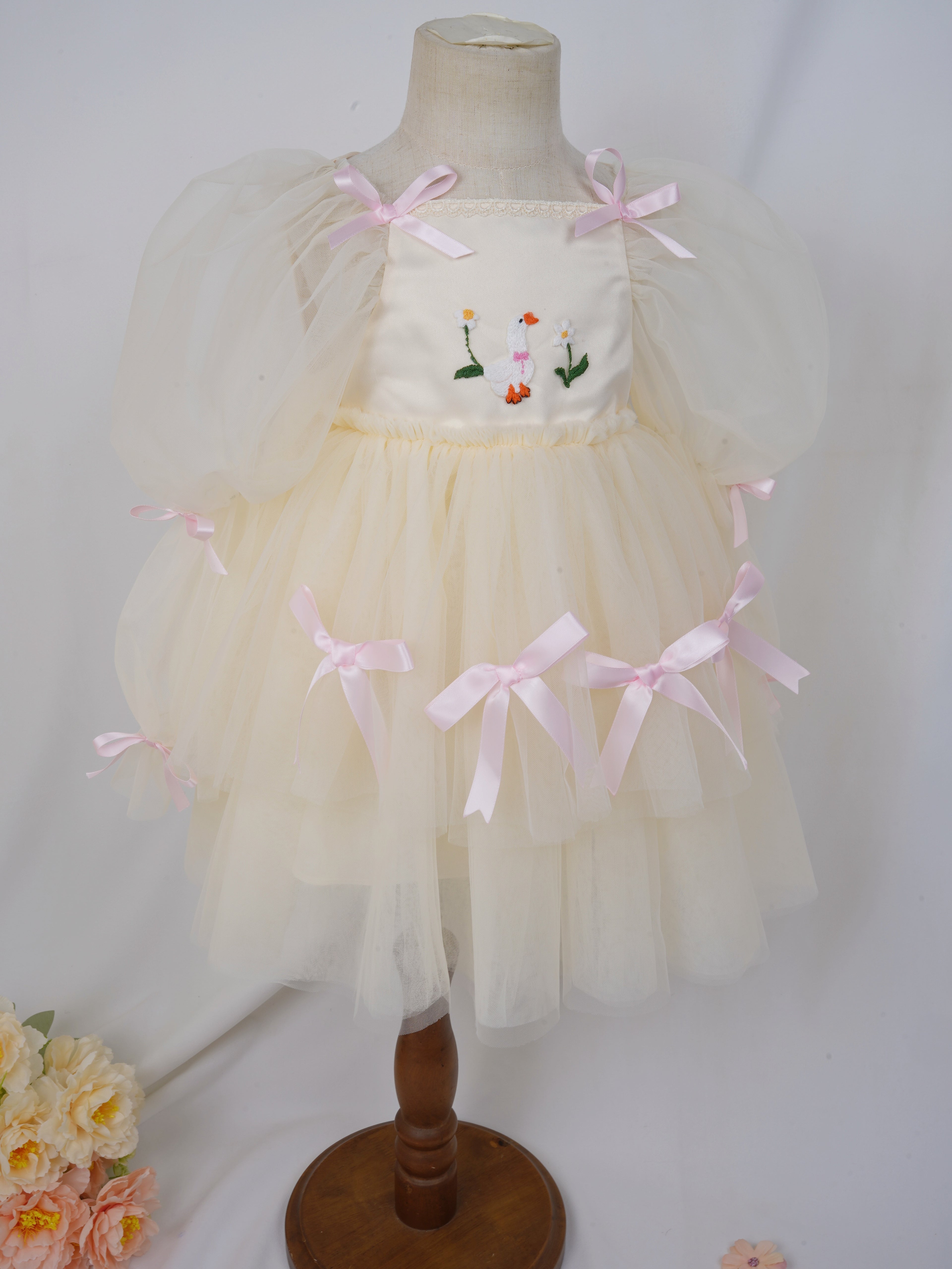 Cream Silly Goose Birthday Dress  Pro Order