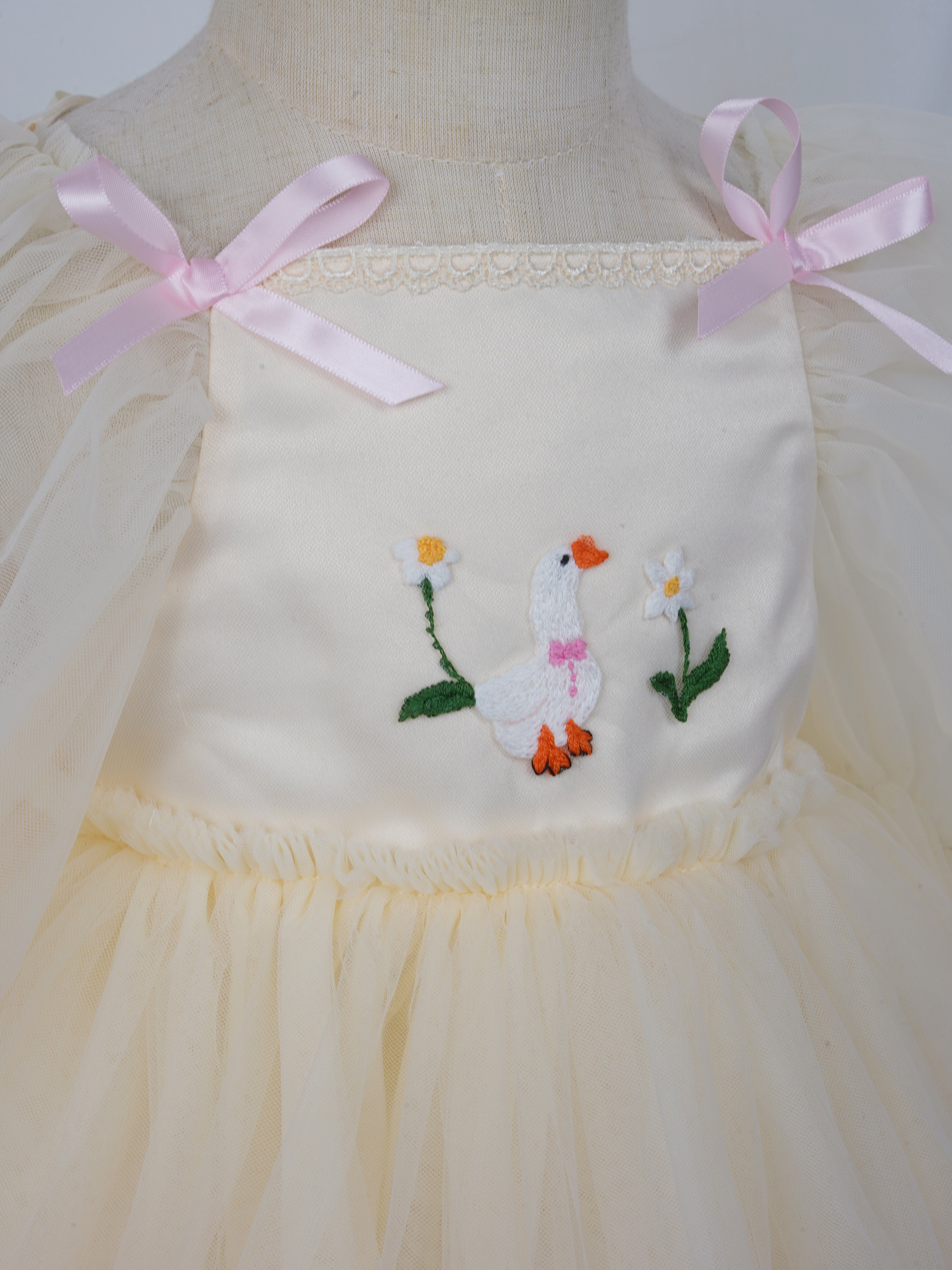 Cream Silly Goose Birthday Dress  Pro Order