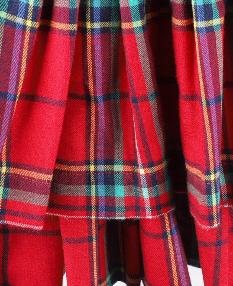 Holiday Red Tartan Girl Dress