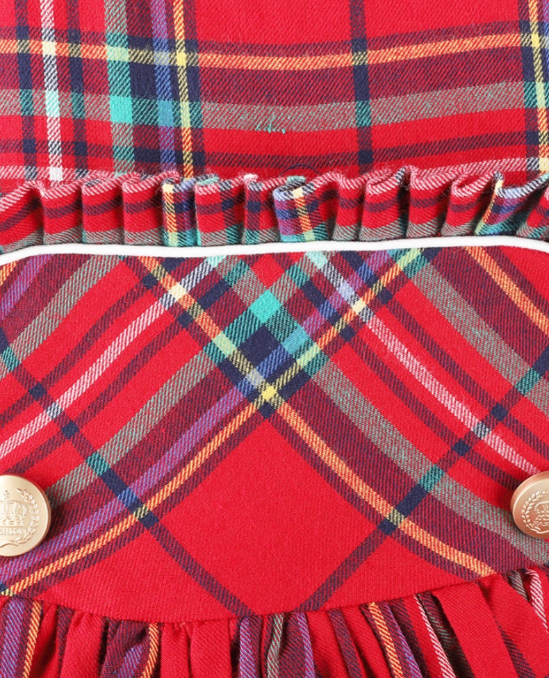 Holiday Red Tartan Girl Dress