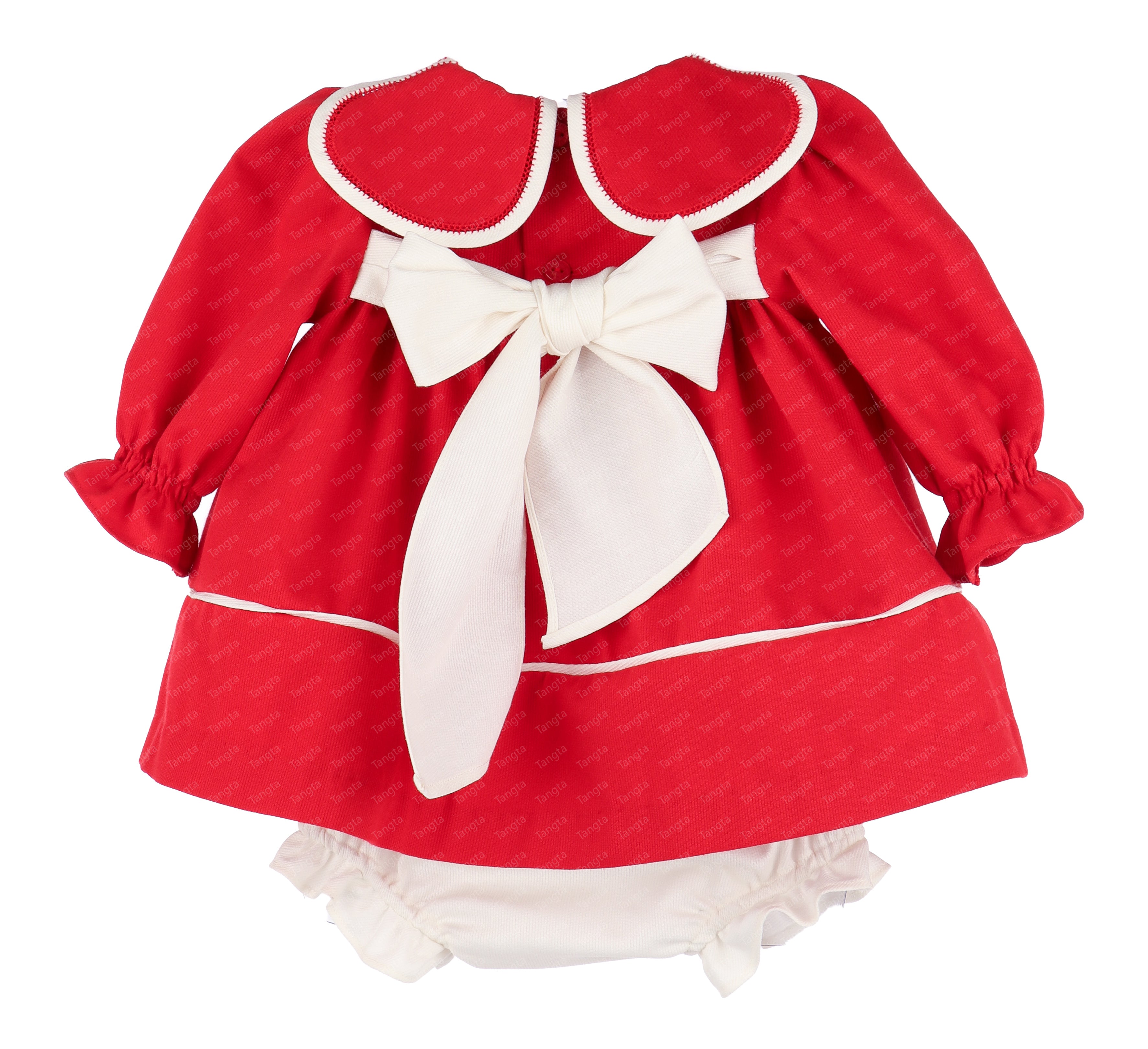 Holiday Red Baby Dress Set