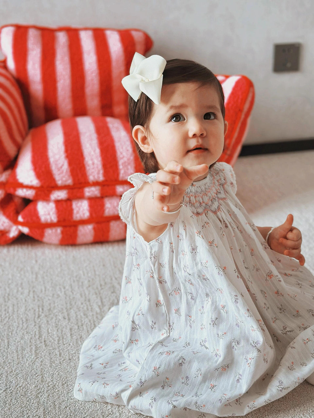 Floral Smocked Baby Dress