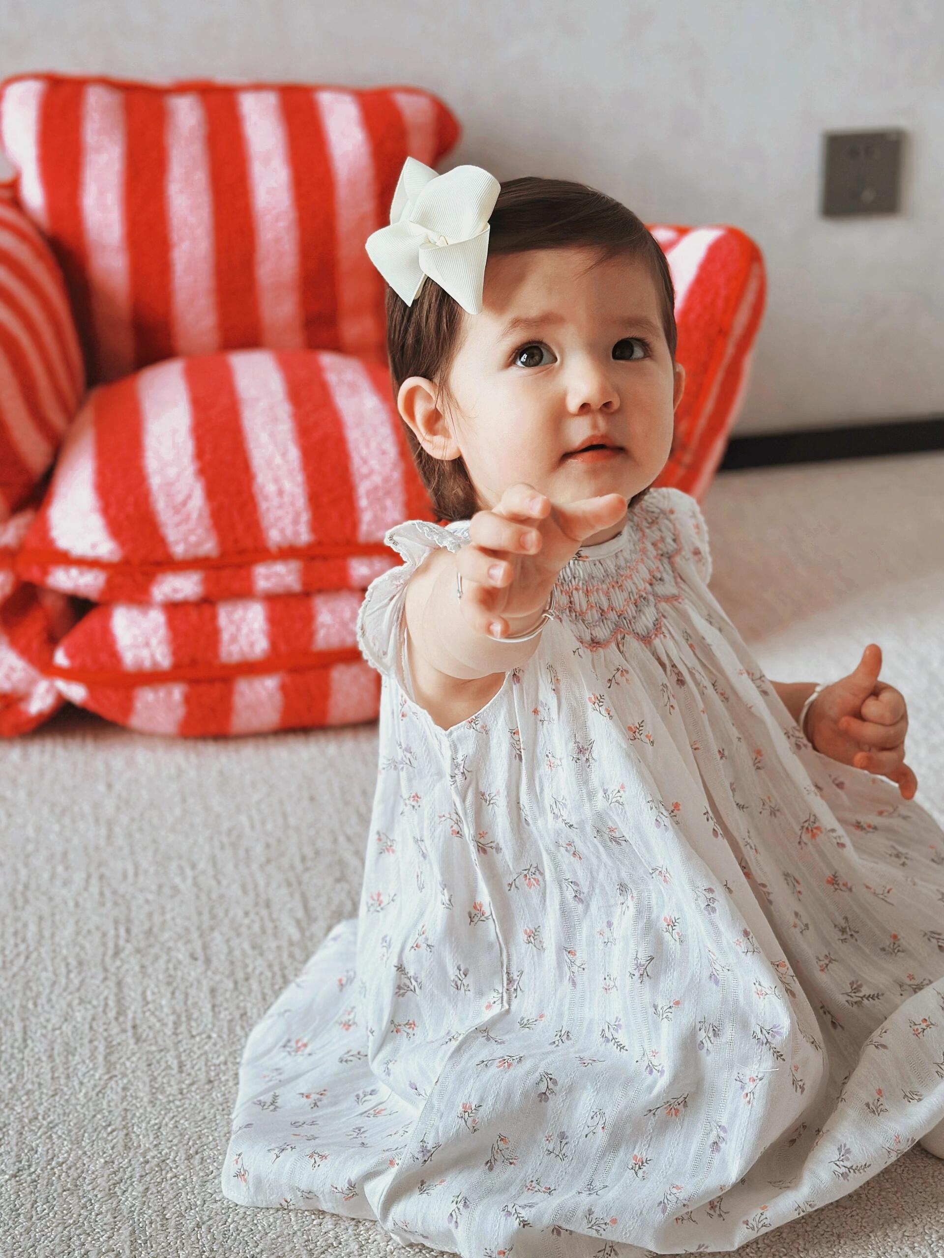 Floral Smocked Baby Dress