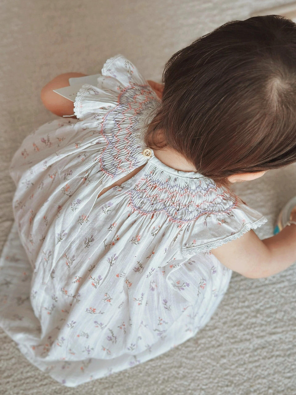 Floral Smocked Baby Dress