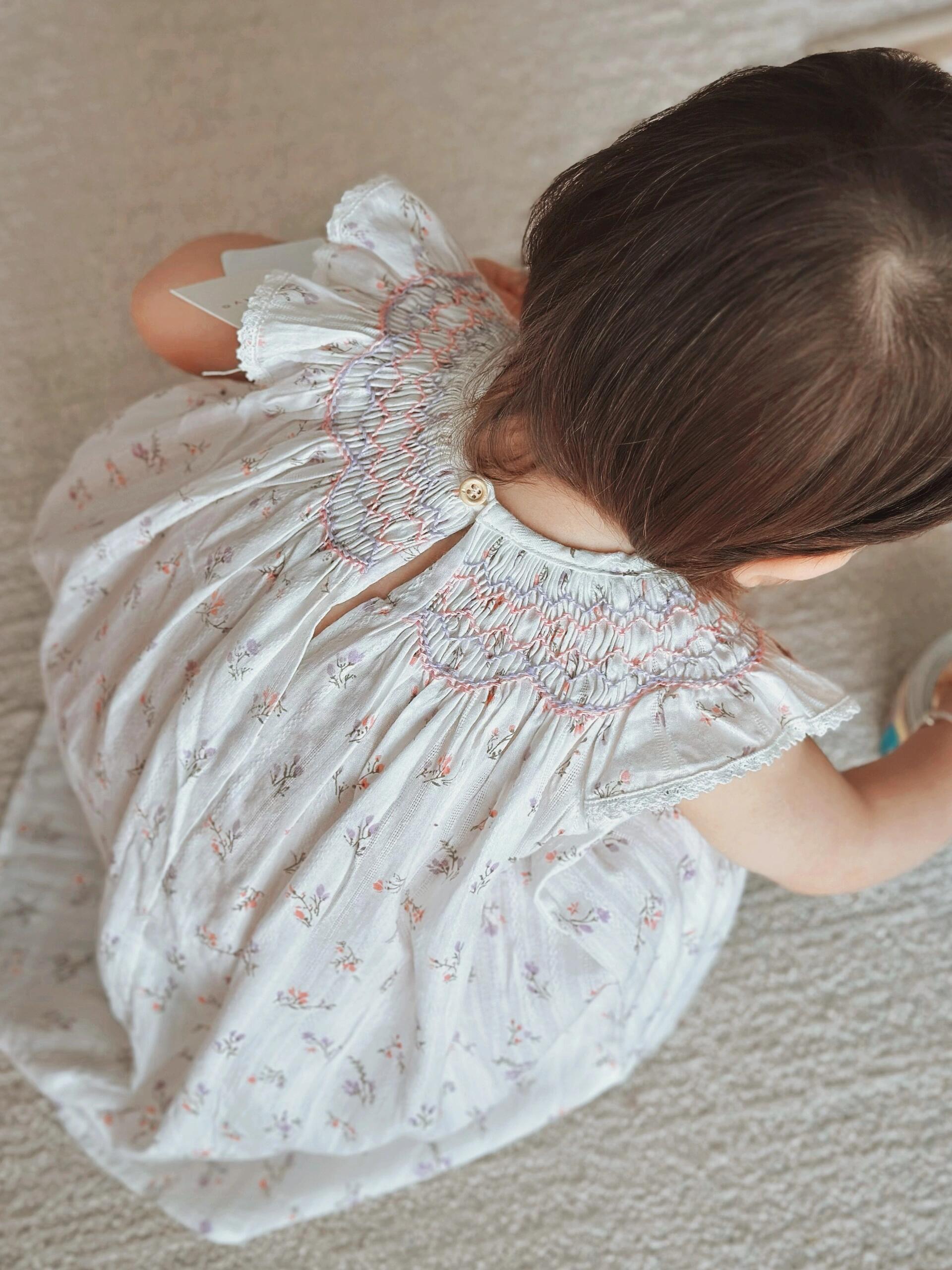 Floral Smocked Baby Dress
