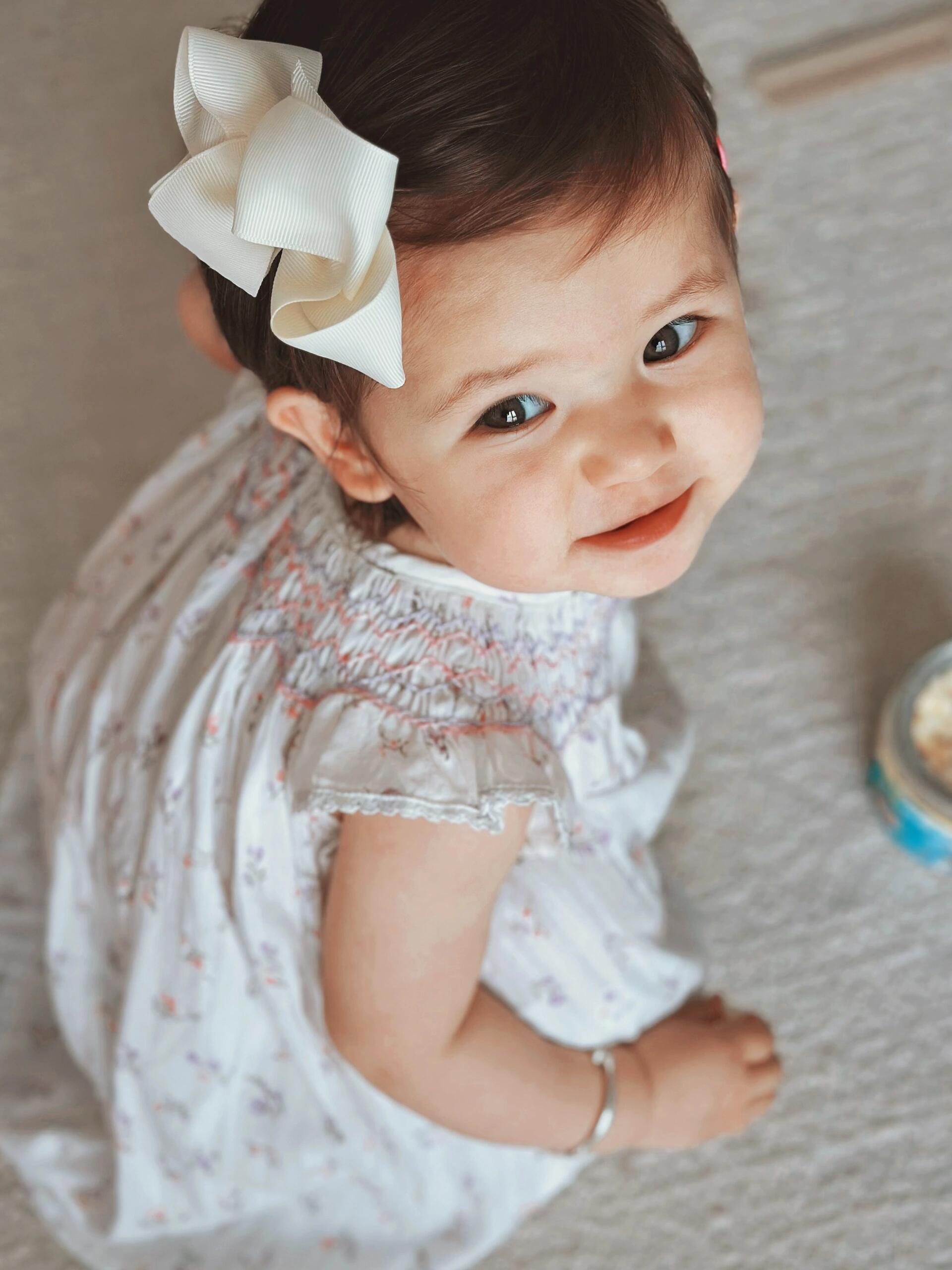 Floral Smocked Baby Dress