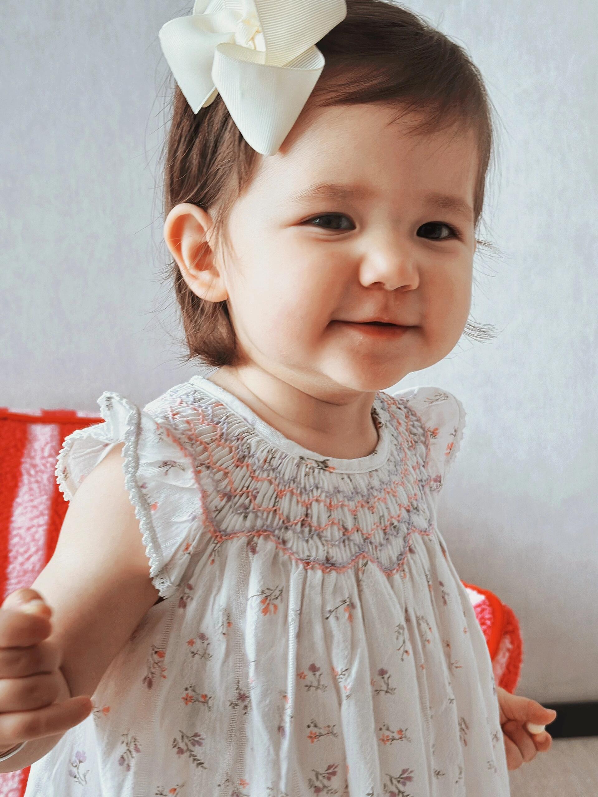 Floral Smocked Baby Dress