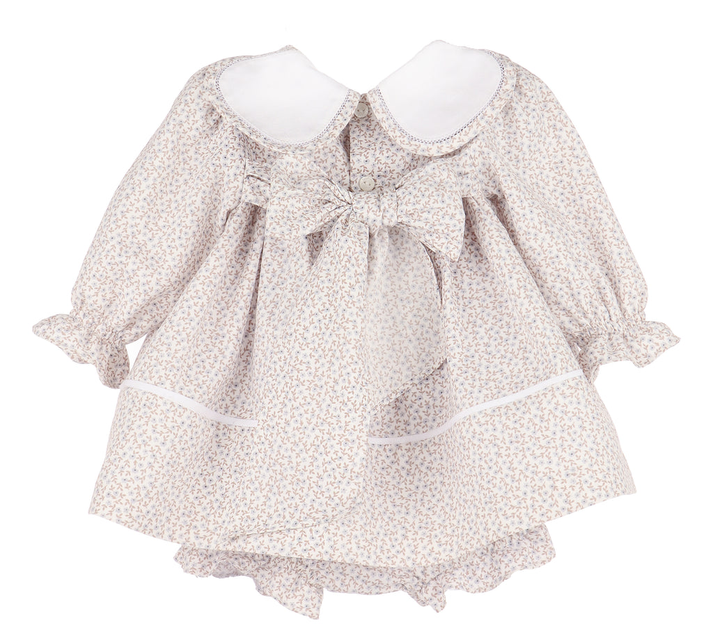 bow-back baby dress with bloomers