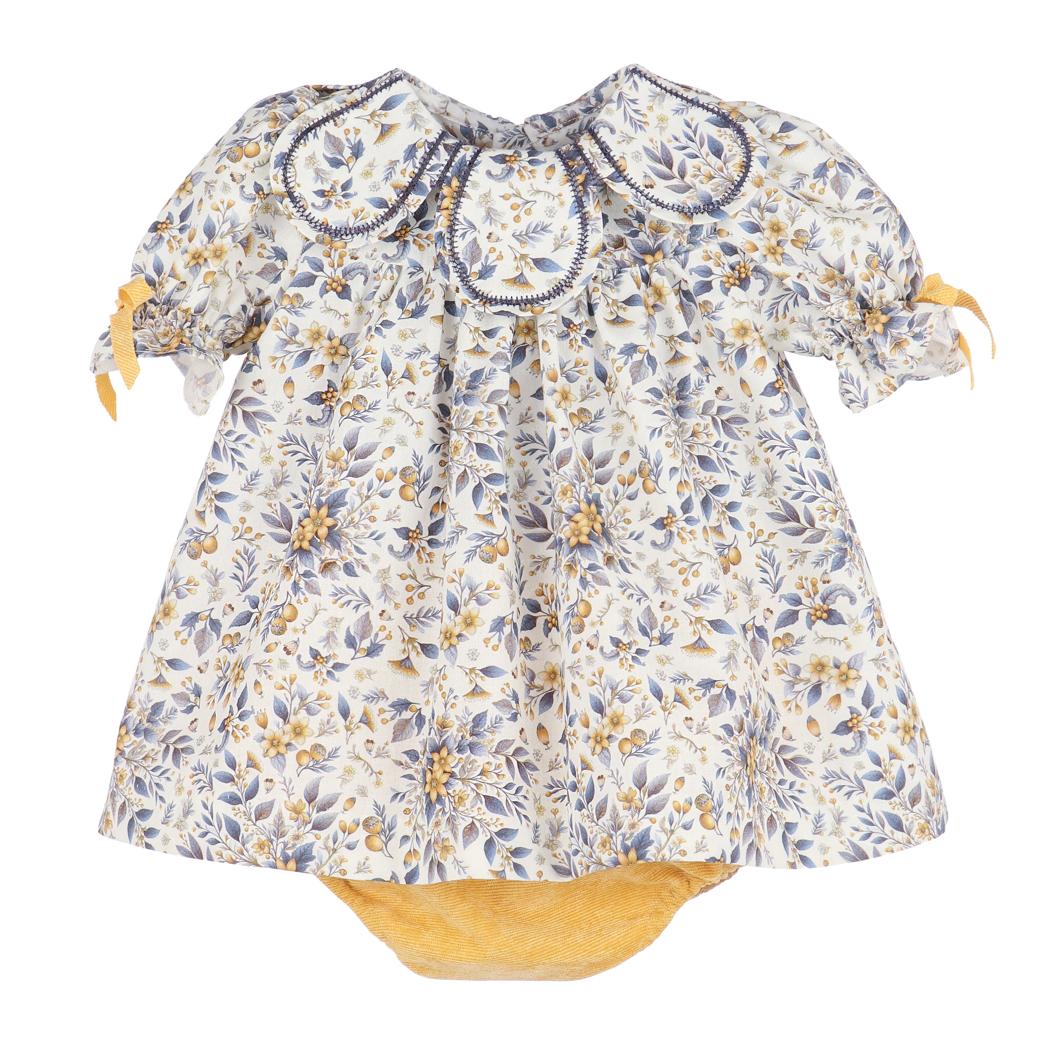 floral baby bubble dress set