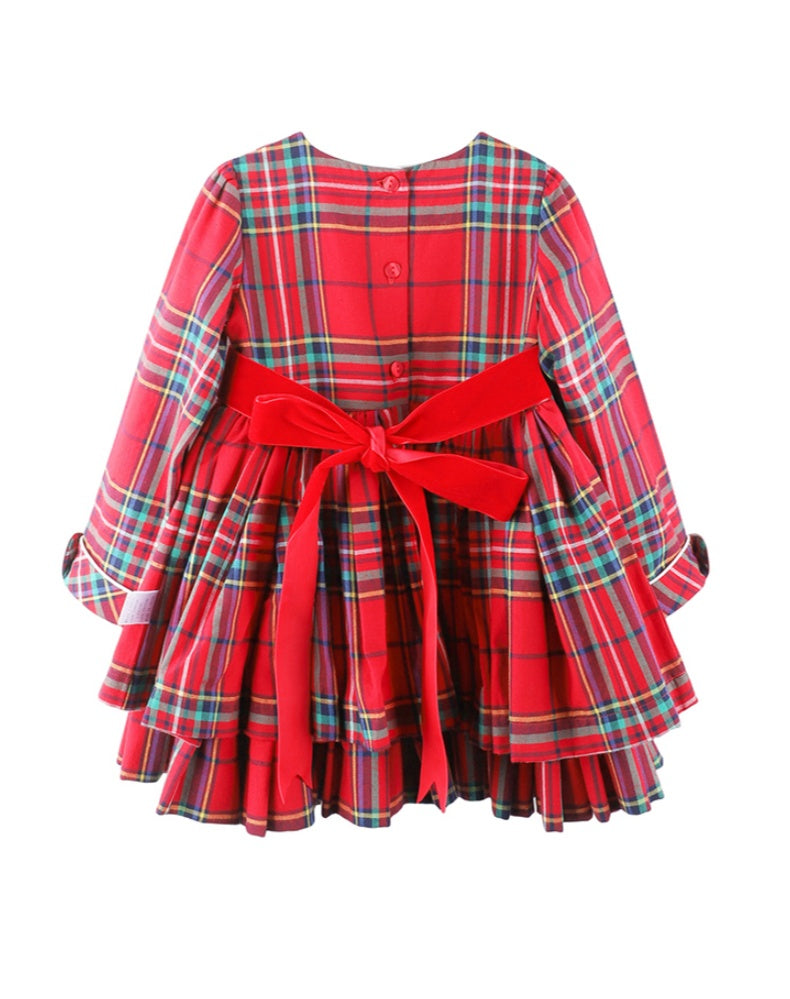 Holiday Red Tartan Girl Dress