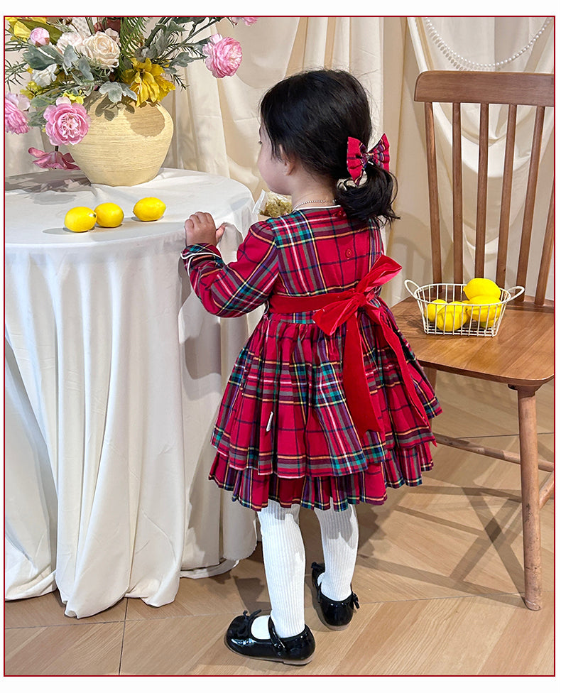 Holiday Red Tartan Girl Dress